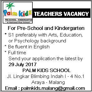 Lowongan Kerja : Palm Kids School