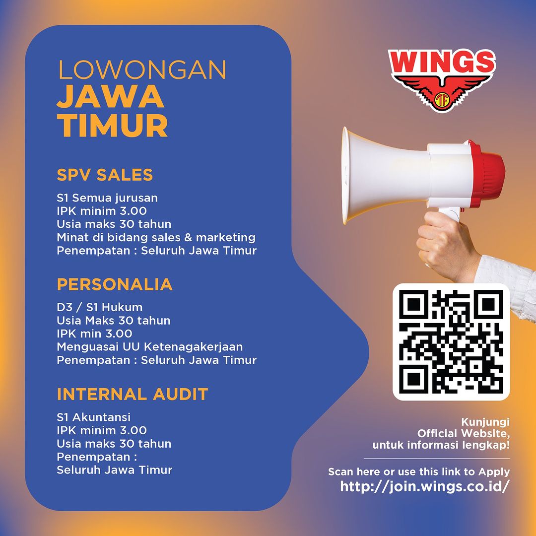 Internal Audit Spv Sales Wilayah Jawa Timur Wings Group Ika Um