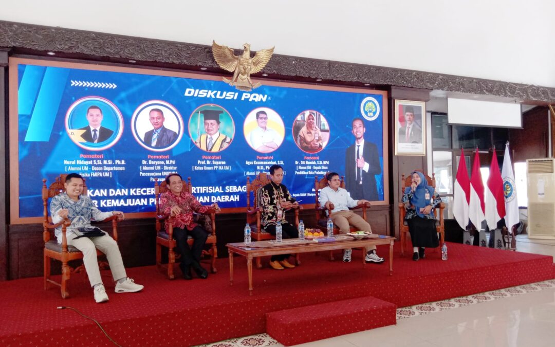 PP IKA UM Gabung Acara Pengukuhan PW IKA Probolinggo dengan  Diskusi Panel Bertajuk Kecerdssan Artifisial